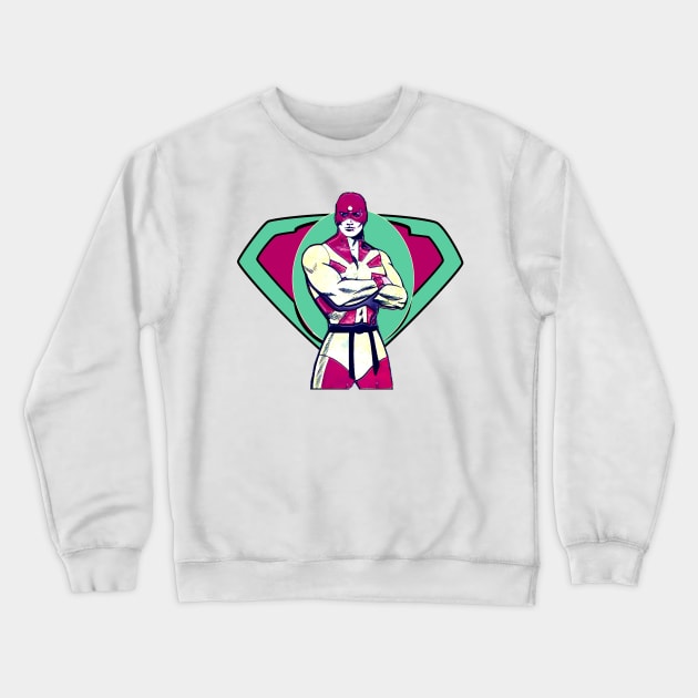 super hero of the green world Crewneck Sweatshirt by Marccelus